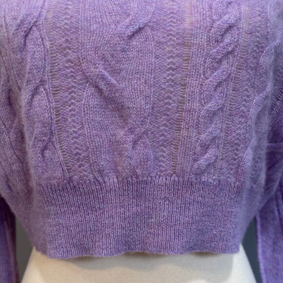 Free People Riviera Cashmere Turtleneck Cropped Oversized Sweater, size xs - Picture 8 of 13